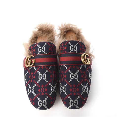 diamonds gucci slipers|gucci canvas slippers.